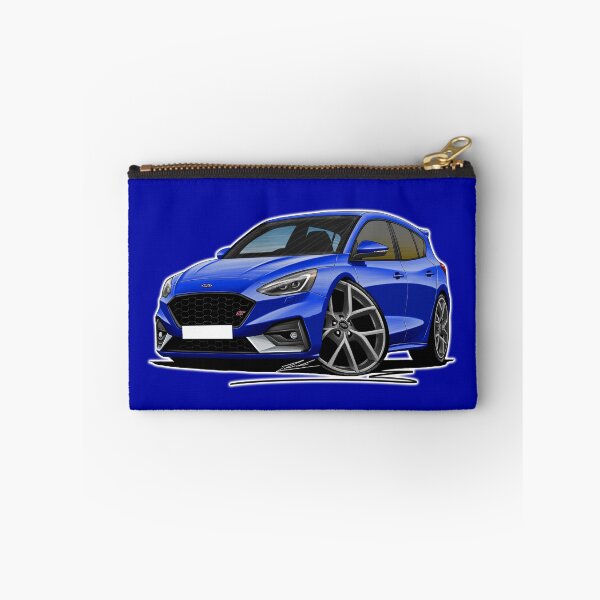 Item preview, Ford Focus (Mk4) ST Blue - Caricature Car Art designed and sold by Yeomans Cartoons.