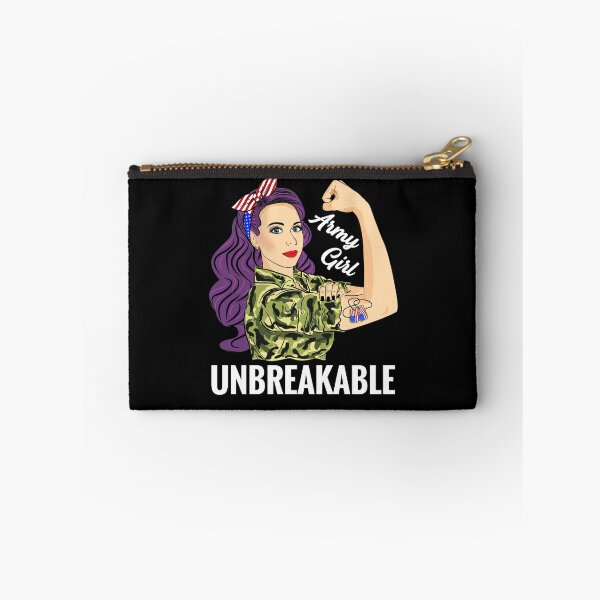 Item preview, Army Girl Unbreakable Strong Woman Military designed and sold by ZNOVANNA.