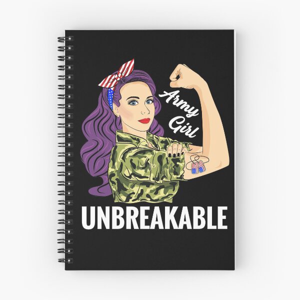 Item preview, Army Girl Unbreakable Strong Woman Military designed and sold by ZNOVANNA.