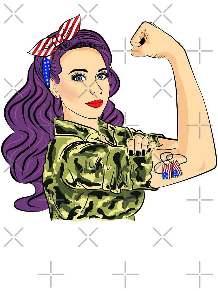 Army Girl Unbreakable Strong Woman Military