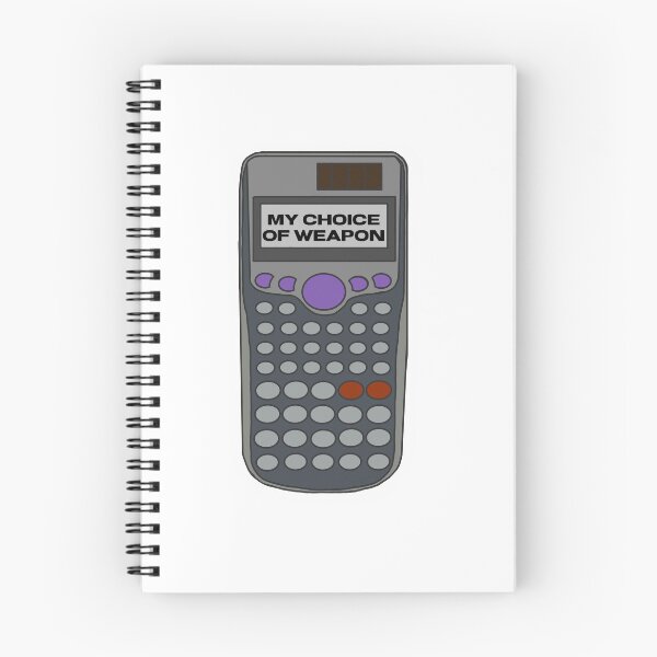 Item preview, math calculator my choice of weapon designed and sold by tess-siah.