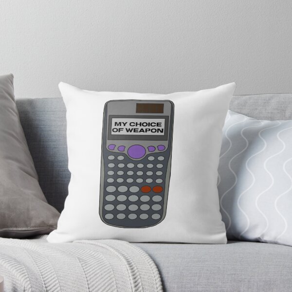 Item preview, math calculator my choice of weapon designed and sold by tess-siah.