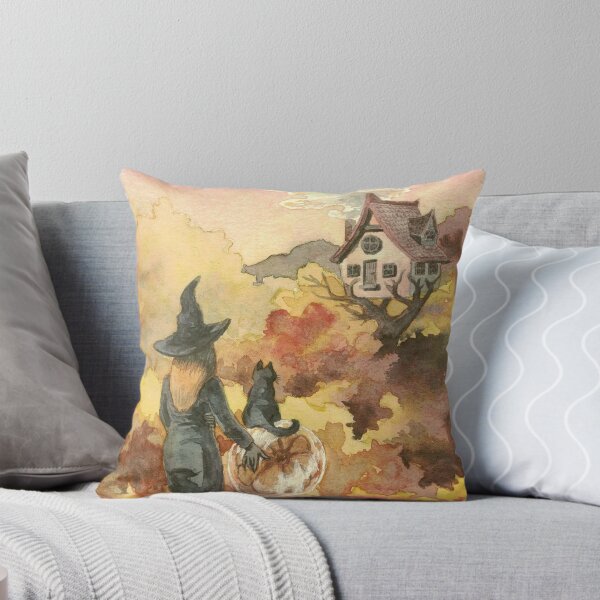 Item preview, Witch with her cat designed and sold by adrstefanska.