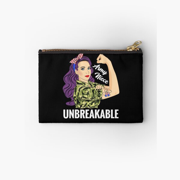 Item preview, Army Niece Unbreakable Strong Woman Military designed and sold by ZNOVANNA.