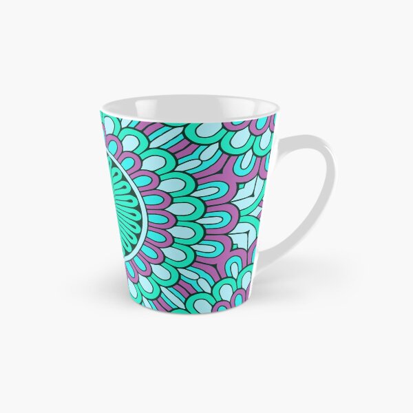 Item preview, Flower Mandala Purple Cyan designed and sold by roseglasses.