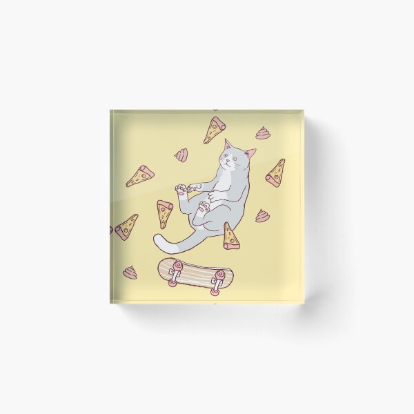 Item preview, Radical Dude Pizza Cat designed and sold by machmigo.