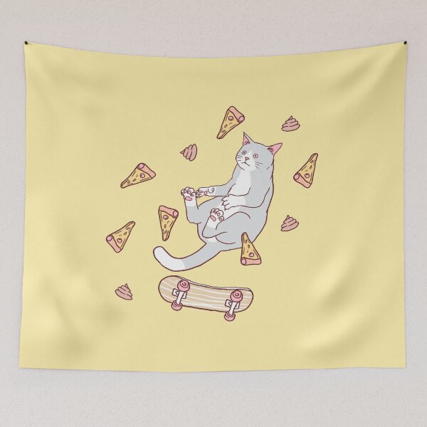 Item preview, Radical Dude Pizza Cat designed and sold by machmigo.