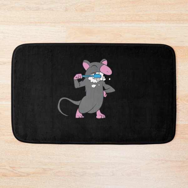 Item preview, Rat brushes his teeth with a blue toothbrush designed and sold by Mohja-Design.