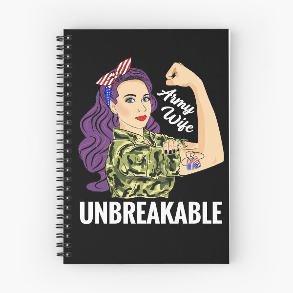 Item preview, Army Wife Unbreakable Strong Woman Gift Military designed and sold by ZNOVANNA.