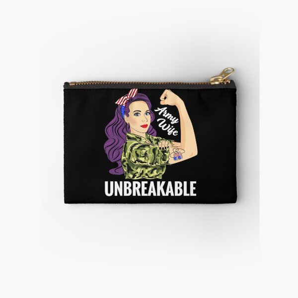 Item preview, Army Wife Unbreakable Strong Woman Gift Military designed and sold by ZNOVANNA.