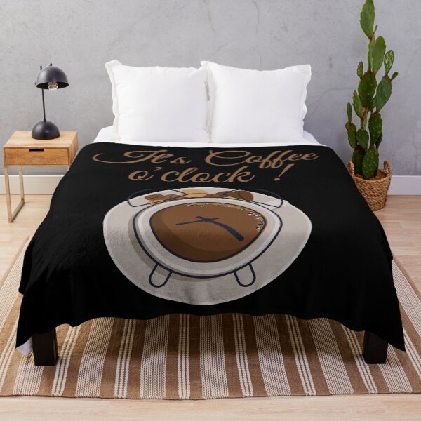 Item preview, It's Coffee o'clock! funny coffee t shirts pillow mugs as a gift idea f coffee drinker designed and sold by Whiskylover.