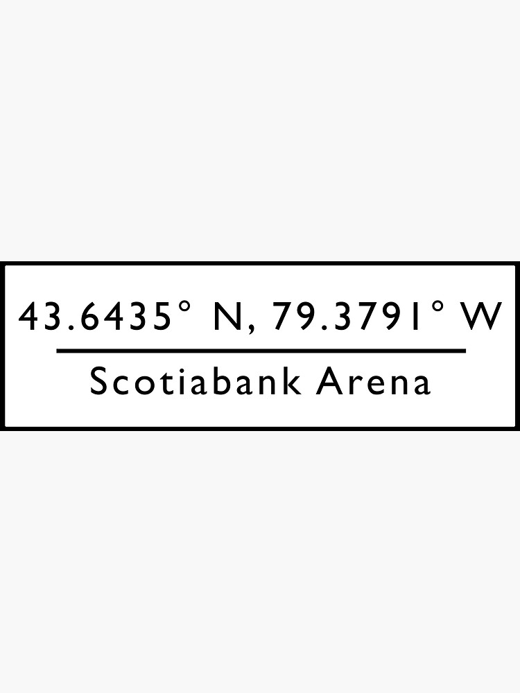 scotiabank-arena-sticker-by-cocreations-redbubble