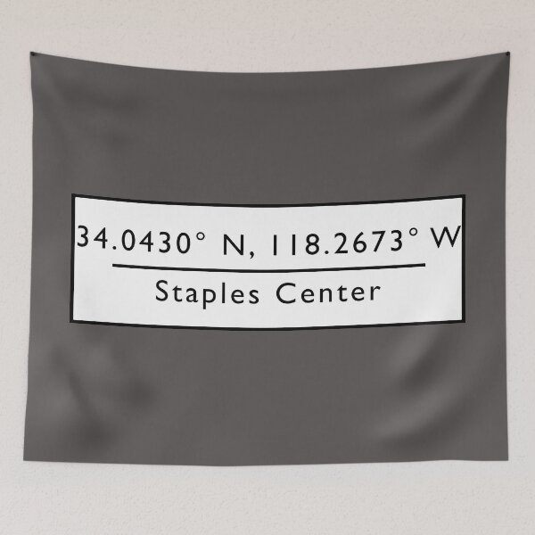 Item preview, Staples Center Coordinates designed and sold by cocreations.