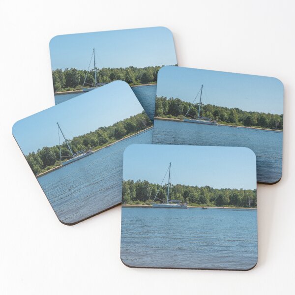 Item preview, Sailboat on a River in Latvia on a Sunny Summer Day designed and sold by Jon Shore.