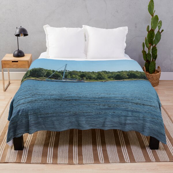 Item preview, Sailboat on a River in Latvia on a Sunny Summer Day designed and sold by Jon Shore.