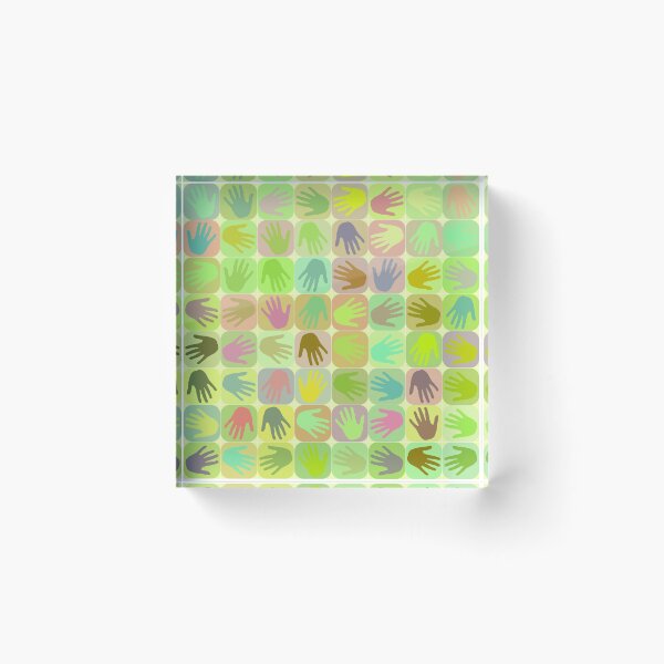 Item preview, Multicolored hands pattern designed and sold by Gaspar Avila.