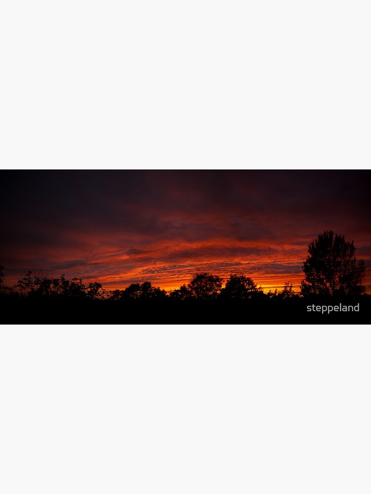 Thumbnail 3 of 3, Poster, My tonight's sunset... panorama designed and sold by steppeland.
