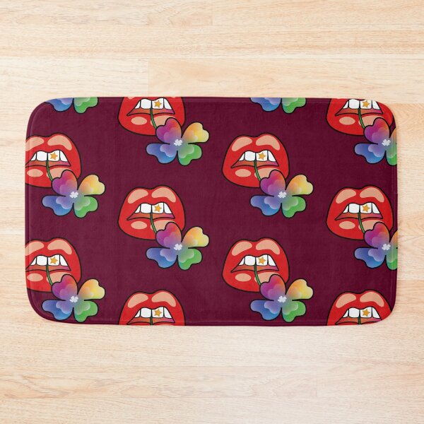 Item preview, RUNAWAY STEPH Design Red Rainbow Clover Mouth Classic T-shirt designed and sold by RunawaySteph.