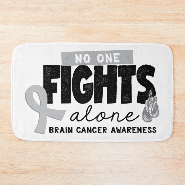 Item preview, No One Fights Alone, Brain Cancer Awareness © GraphicLoveShop designed and sold by Graphic Love Shop.