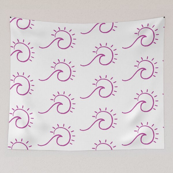 Item preview, dark pink beach wave sun shine designed and sold by swerth1217.
