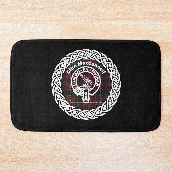 Item preview, Clan Macdonnell surname last name tartan crest badge designed and sold by BagTown Clans.