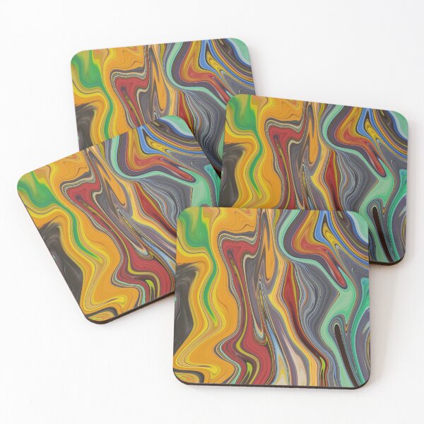 Item preview, Fluid Painting Wave Pattern Colorful and abstract designed and sold by Patricia Piotrak.