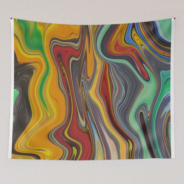 Item preview, Fluid Painting Wave Pattern Colorful and abstract designed and sold by Patricia Piotrak.
