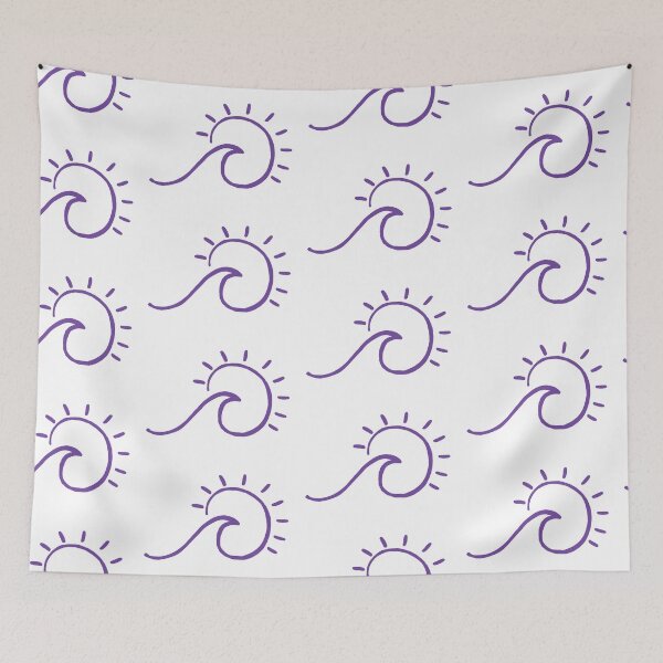 Item preview, purple beach wave sun shine designed and sold by swerth1217.