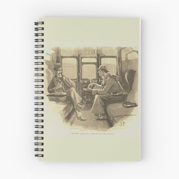 Item preview, Sherlock Holmes & Dr. John Watson (Vintage Illustration) designed and sold by CrimeLab.