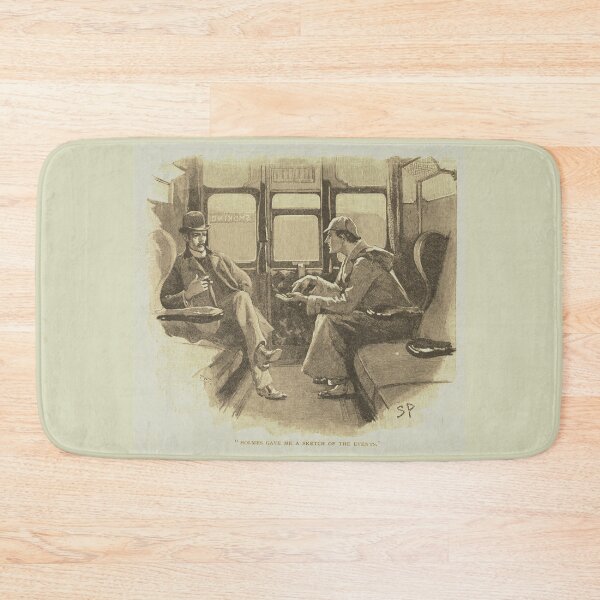 Item preview, Sherlock Holmes & Dr. John Watson (Vintage Illustration) designed and sold by CrimeLab.