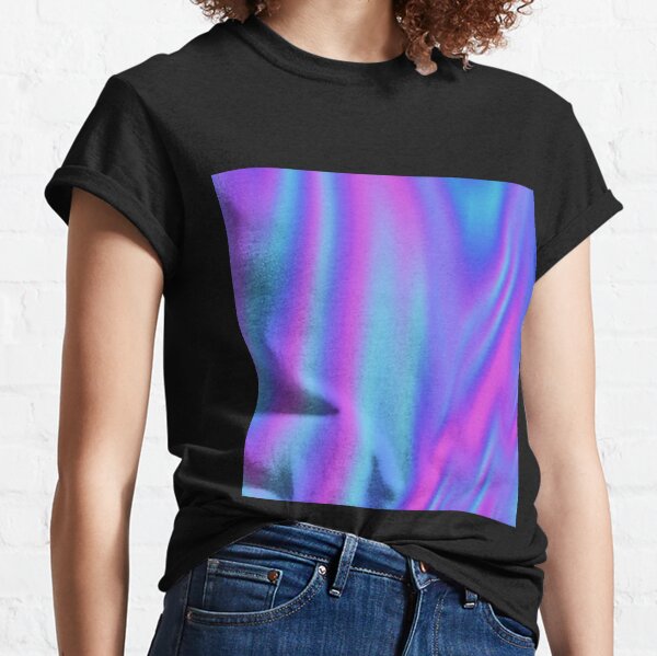 Abstract Holographic Colorful Iridescence T-shirt