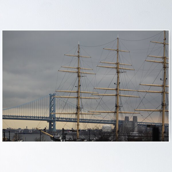 Item preview, ben franklin bridge designed and sold by eelsblueEllen.