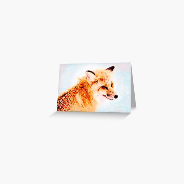 Winter Fox Greeting Card
