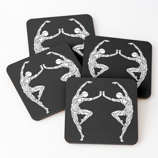 Item preview, Dancer No.14 * Duo (White on Black) designed and sold by danceink.