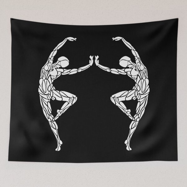 Item preview, Dancer No.14 * Duo (White on Black) designed and sold by danceink.