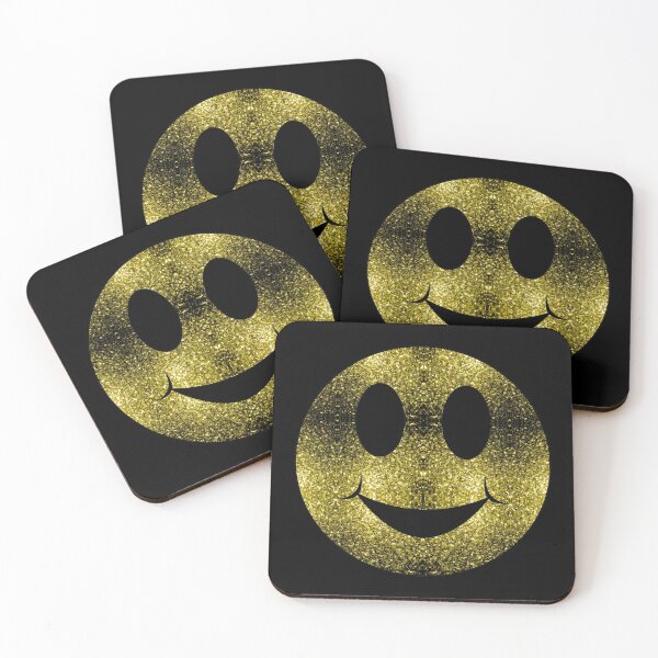 Artikelvorschau, Funkelnde Smiley-Gelbgold-Faux-Glitzer (Foto von Glitzer – nicht reflektierend) entworfen und verkauft von PLdesign.