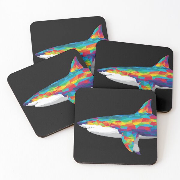 Item preview, Geometric Rainbow Shark designed and sold by polliadesign.