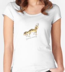 Satanic screeching gecko Women's Fitted Scoop T-Shirt