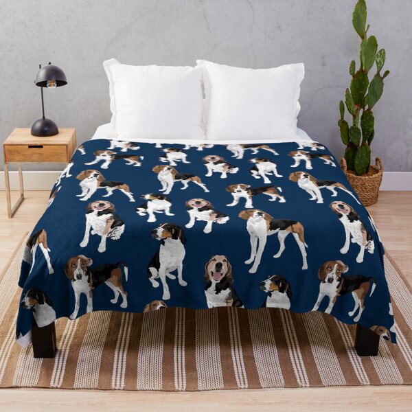 Item preview, Treeing Walker Coonhound on Navy  designed and sold by ArtofACoonhound.