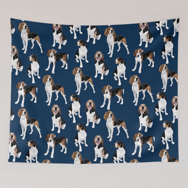 Item preview, Treeing Walker Coonhound on Navy  designed and sold by ArtofACoonhound.