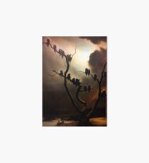 Vivid Retro - Ghosts in a Tree Art Board Print