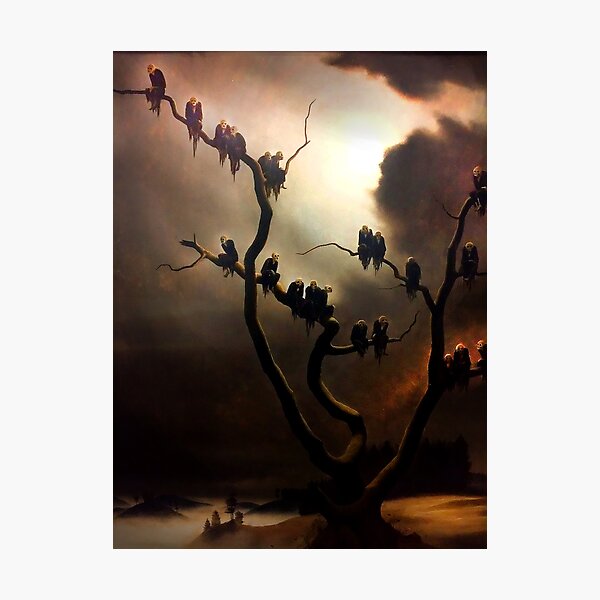 Item preview, Vivid Retro - Ghosts in a Tree designed and sold by thelostsigil.