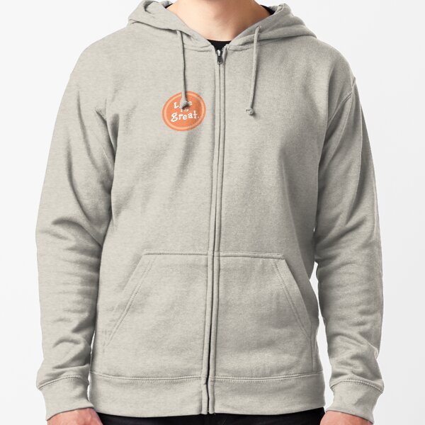 orange life is good hoodie