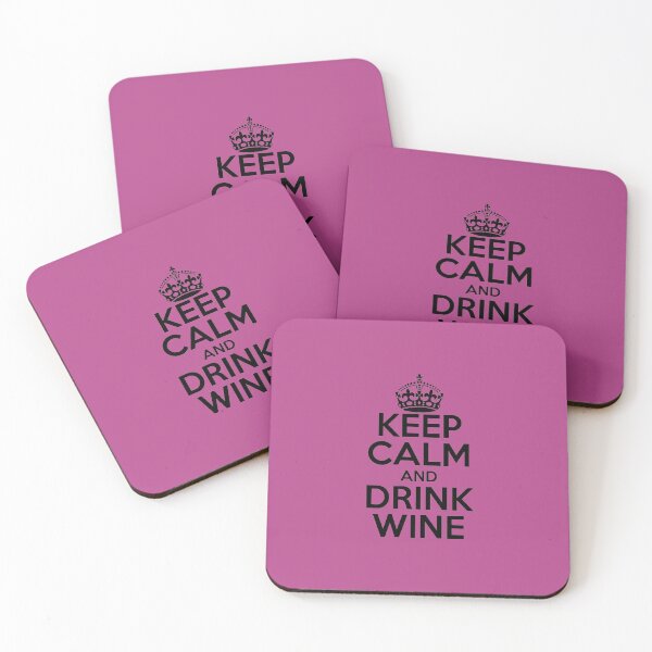 Item preview, Keep Calm and Drink Wine designed and sold by PAVOCreative.