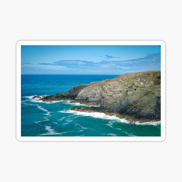 Item preview, Ocean Waves & Rocky Coastline - Porthgain, Pembrokeshire designed and sold by Harmony Of The Mind.