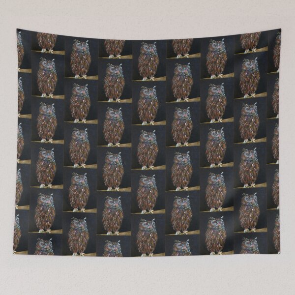 Item preview, Eagle Owl designed and sold by carolineskinnerart.