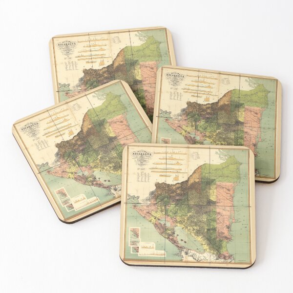 Item preview, Official map of Nicaragua (1898) designed and sold by allhistory.