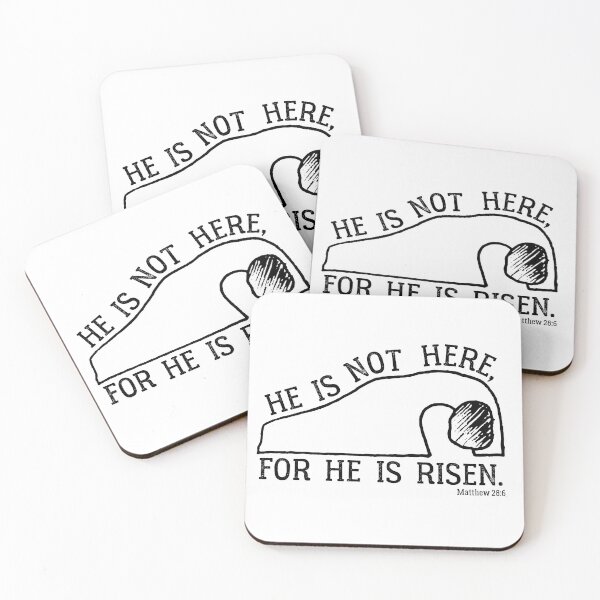 Item preview, He Is Risen, Matthew 28:6 © GraphicLoveShop designed and sold by Graphic Love Shop.