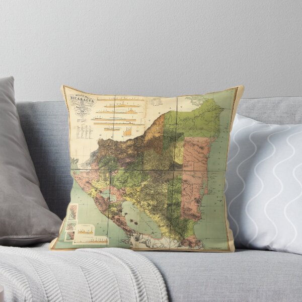 Item preview, Mapa oficial de nicaragua (1898) designed and sold by allhistory.