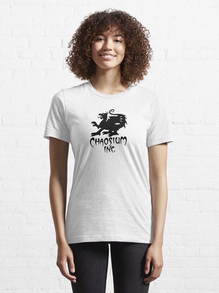 Alternate view of Official Chaosium Inc. Logo (Black) Essential T-Shirt
